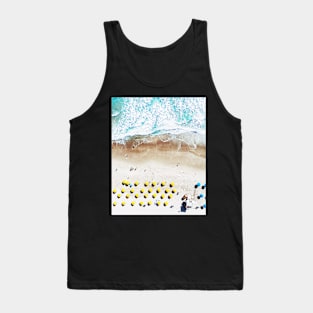 Beach Print, Beach Art Print, Beach Life, Modern Beach Poster, Sea Print, Coastal, Landscape Blue water, Sea print, Ocean print, Minimalist Tank Top